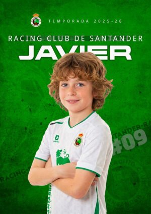 Poster personalizado jugador futbol